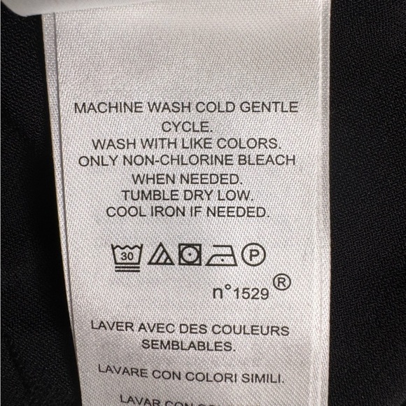 Chaps Tie-Front Fit-&-Flare Black Dress Size XL NWT - Picture 11 of 11